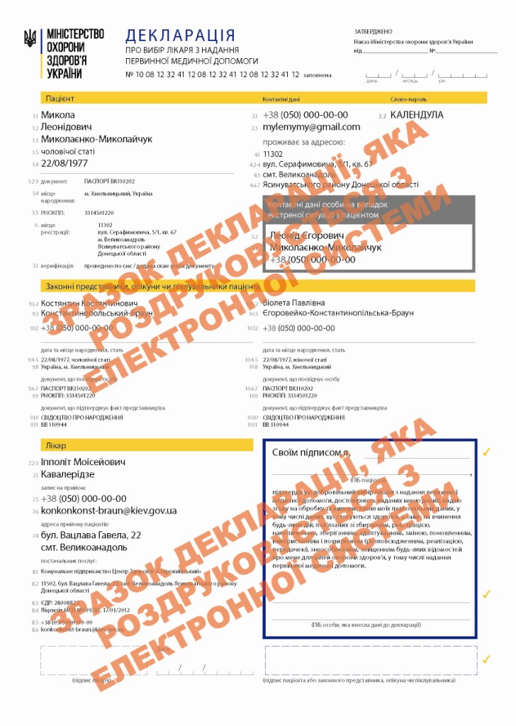 меддекларація